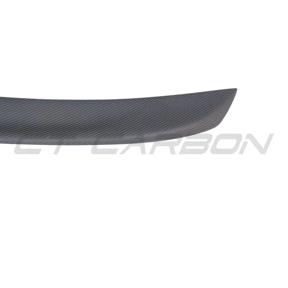 TESLA MODEL S 2013+ MATTE CARBON FIBRE SPOILER - V1-Spoiler-CT CARBON-CT Carbon - High-quality carbon fiber and gloss black aerodynamic parts for premium sports and luxury vehicles.