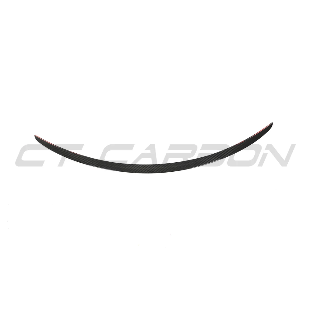 TESLA MODEL S 2013+ CARBON FIBRE SPOILER - V1-Spoiler-CT CARBON-CT Carbon - High-quality carbon fiber and gloss black aerodynamic parts for premium sports and luxury vehicles.