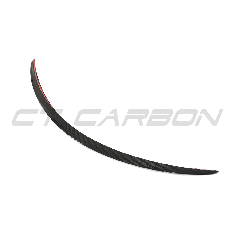 TESLA MODEL S 2013+ CARBON FIBRE SPOILER - V1-Spoiler-CT CARBON-CT Carbon - High-quality carbon fiber and gloss black aerodynamic parts for premium sports and luxury vehicles.