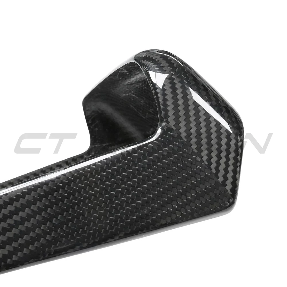 TESLA MODEL S 2021+ CARBON FIBRE REAR SCREEN ADD ON-Accessories-CT CARBON-CT Carbon - High-quality carbon fiber and gloss black aerodynamic parts for premium sports and luxury vehicles.
