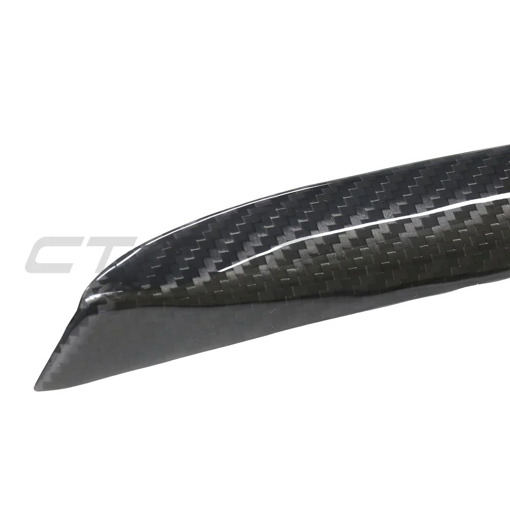 TESLA MODEL S 2021+ CARBON FIBRE DOOR TRIM ADD ON-Accessories-CT CARBON-CT Carbon - High-quality carbon fiber and gloss black aerodynamic parts for premium sports and luxury vehicles.