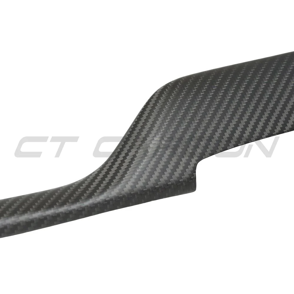 TESLA MODEL S 2021+ MATTE CARBON FIBRE DASHBOARD TRIM ADD ON-Accessories-CT CARBON-CT Carbon - High-quality carbon fiber and gloss black aerodynamic parts for premium sports and luxury vehicles.