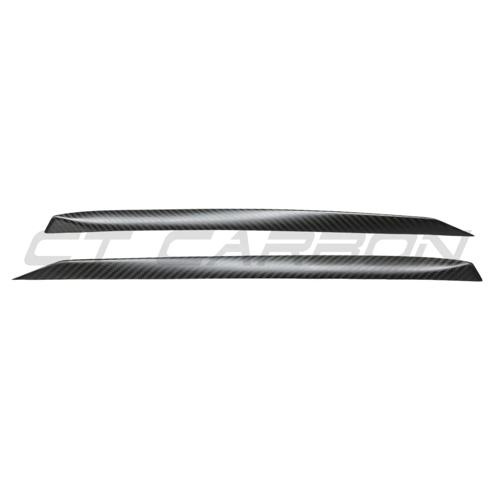 TESLA MODEL S 2021+ MATTE CARBON FIBRE DOOR TRIM ADD ON-Accessories-CT CARBON-CT Carbon - High-quality carbon fiber and gloss black aerodynamic parts for premium sports and luxury vehicles.
