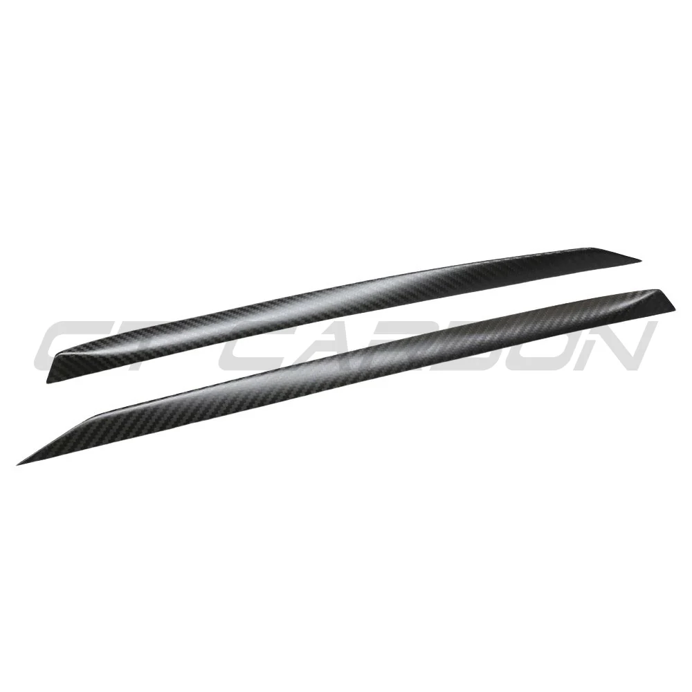 TESLA MODEL S 2021+ MATTE CARBON FIBRE DOOR TRIM ADD ON-Accessories-CT CARBON-CT Carbon - High-quality carbon fiber and gloss black aerodynamic parts for premium sports and luxury vehicles.