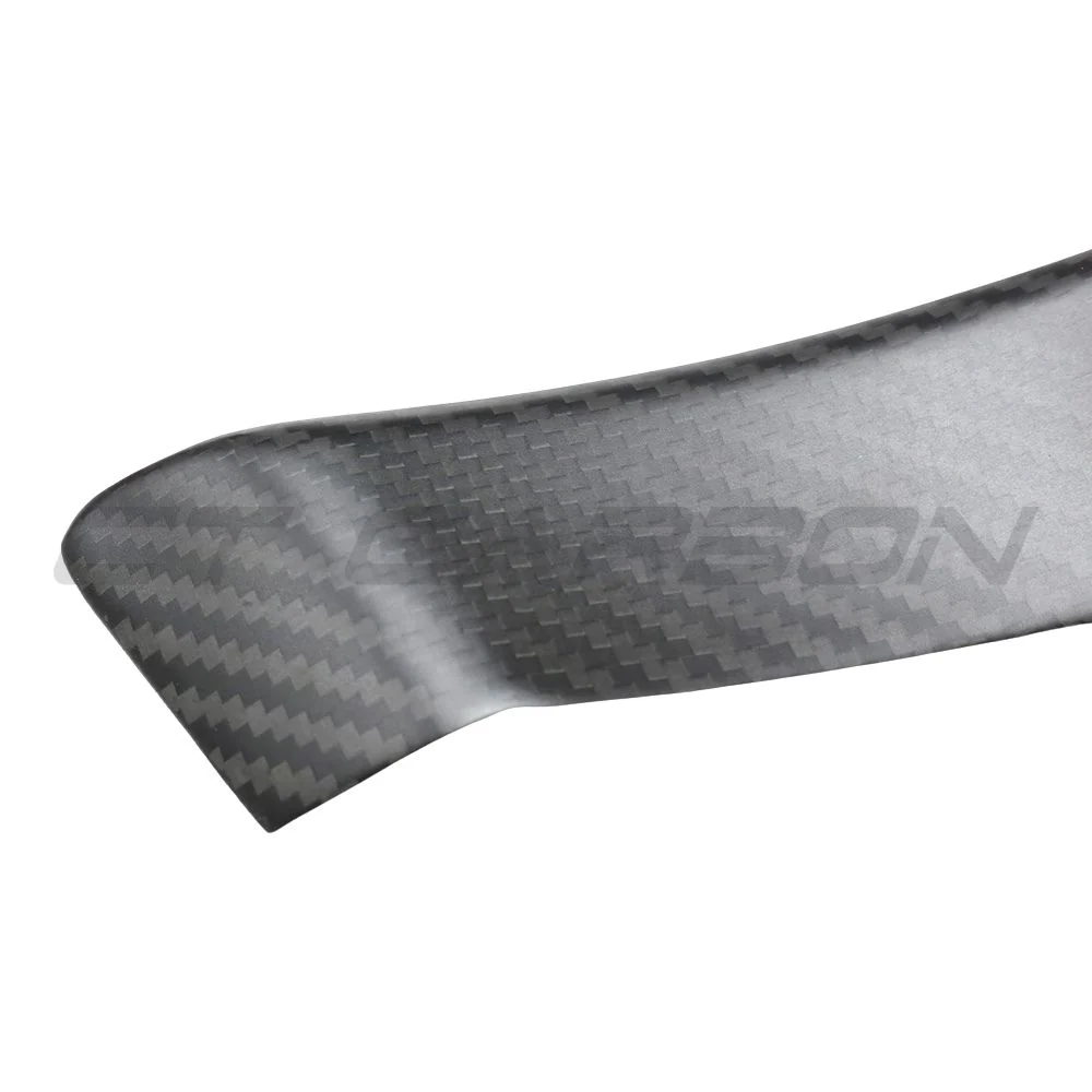 TESLA MODEL S 2021+ MATTE CARBON FIBRE DOOR TRIM ADD ON-Accessories-CT CARBON-CT Carbon - High-quality carbon fiber and gloss black aerodynamic parts for premium sports and luxury vehicles.