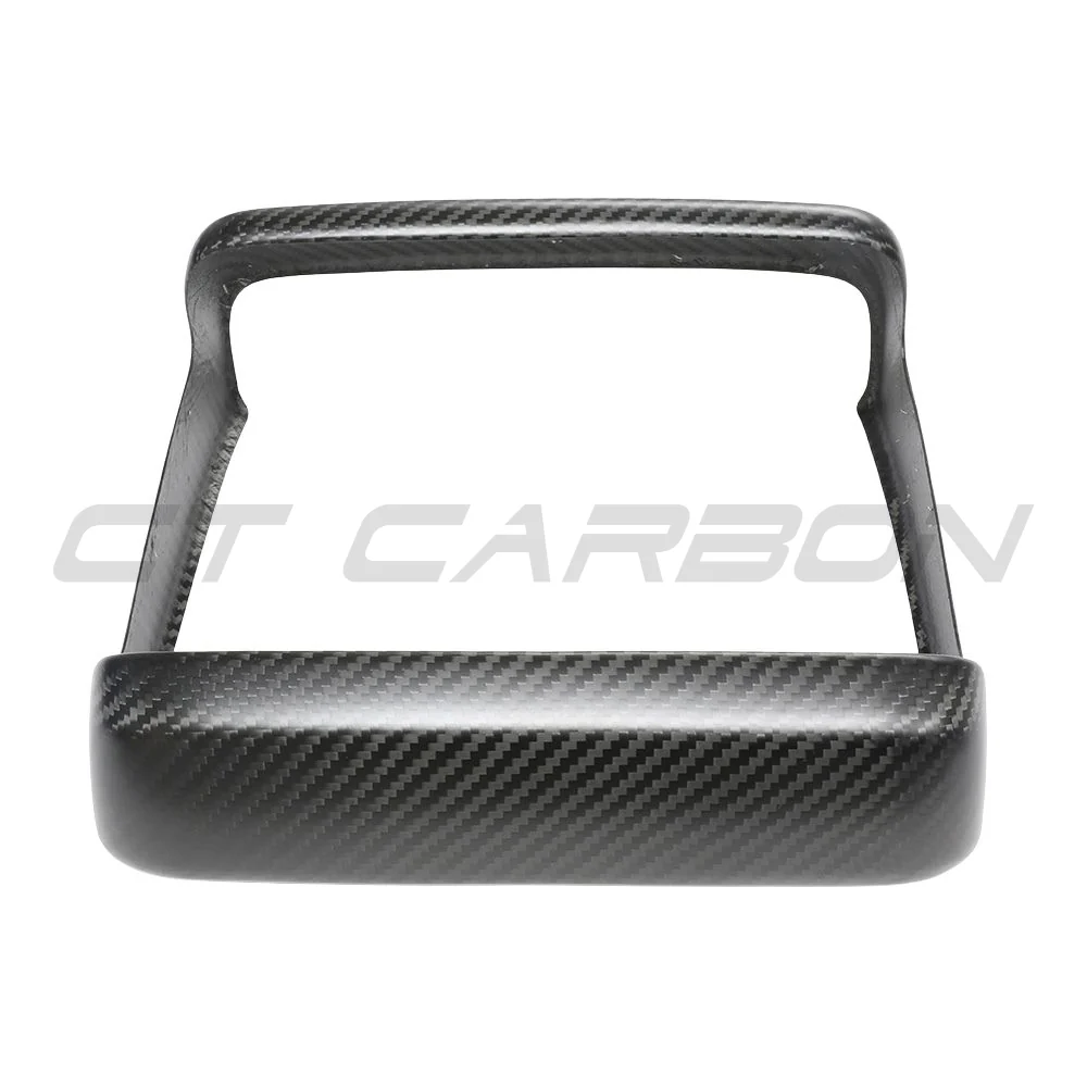 TESLA MODEL S 2021+ MATTE CARBON FIBRE REAR SCREEN ADD ON-Accessories-CT CARBON-CT Carbon - High-quality carbon fiber and gloss black aerodynamic parts for premium sports and luxury vehicles.