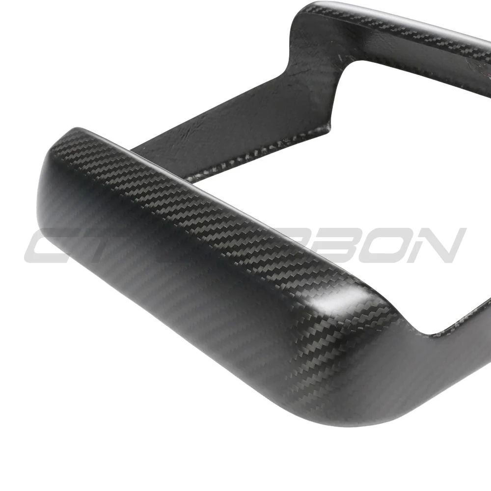 TESLA MODEL S 2021+ MATTE CARBON FIBRE REAR SCREEN ADD ON-Accessories-CT CARBON-CT Carbon - High-quality carbon fiber and gloss black aerodynamic parts for premium sports and luxury vehicles.
