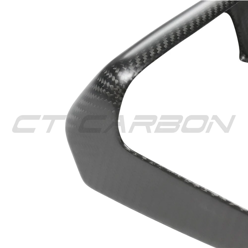TESLA MODEL S 2021+ MATTE CARBON FIBRE REAR SCREEN ADD ON-Accessories-CT CARBON-CT Carbon - High-quality carbon fiber and gloss black aerodynamic parts for premium sports and luxury vehicles.