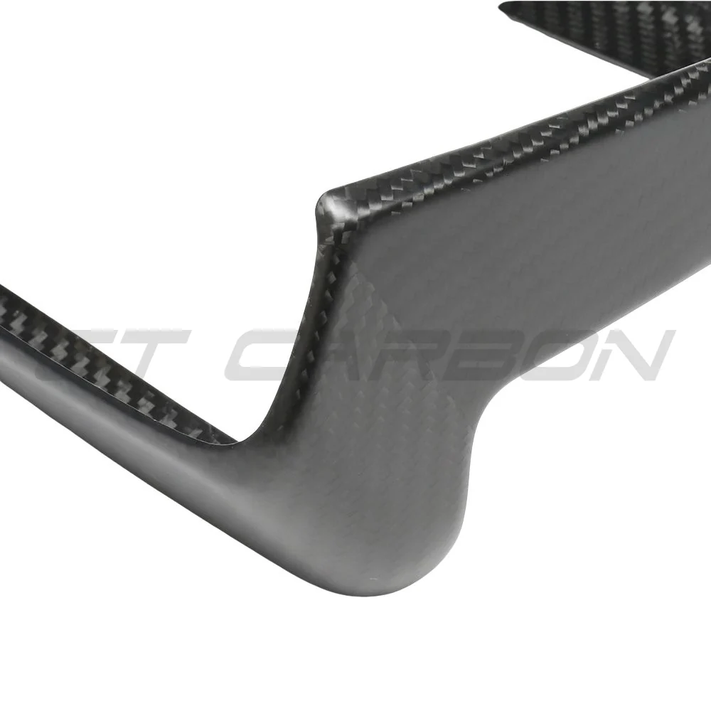 TESLA MODEL S 2021+ MATTE CARBON FIBRE REAR SCREEN ADD ON-Accessories-CT CARBON-CT Carbon - High-quality carbon fiber and gloss black aerodynamic parts for premium sports and luxury vehicles.