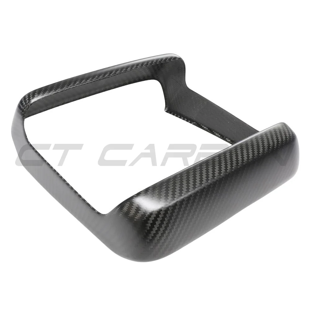 TESLA MODEL S 2021+ MATTE CARBON FIBRE REAR SCREEN ADD ON-Accessories-CT CARBON-CT Carbon - High-quality carbon fiber and gloss black aerodynamic parts for premium sports and luxury vehicles.