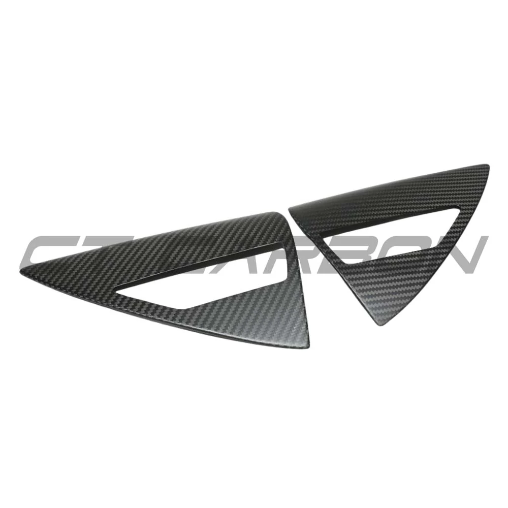 TESLA MODEL Y 2025+ FACELIFT MATTE DRY CARBON FIBRE CHARGING LAMP COVER - V1