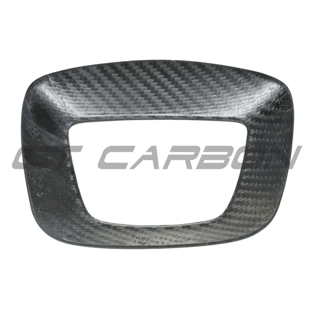 TESLA MODEL Y 2025+ FACELIFT MATTE DRY CARBON FIBRE STEERING WHEEL AIRBAG COVER - V1