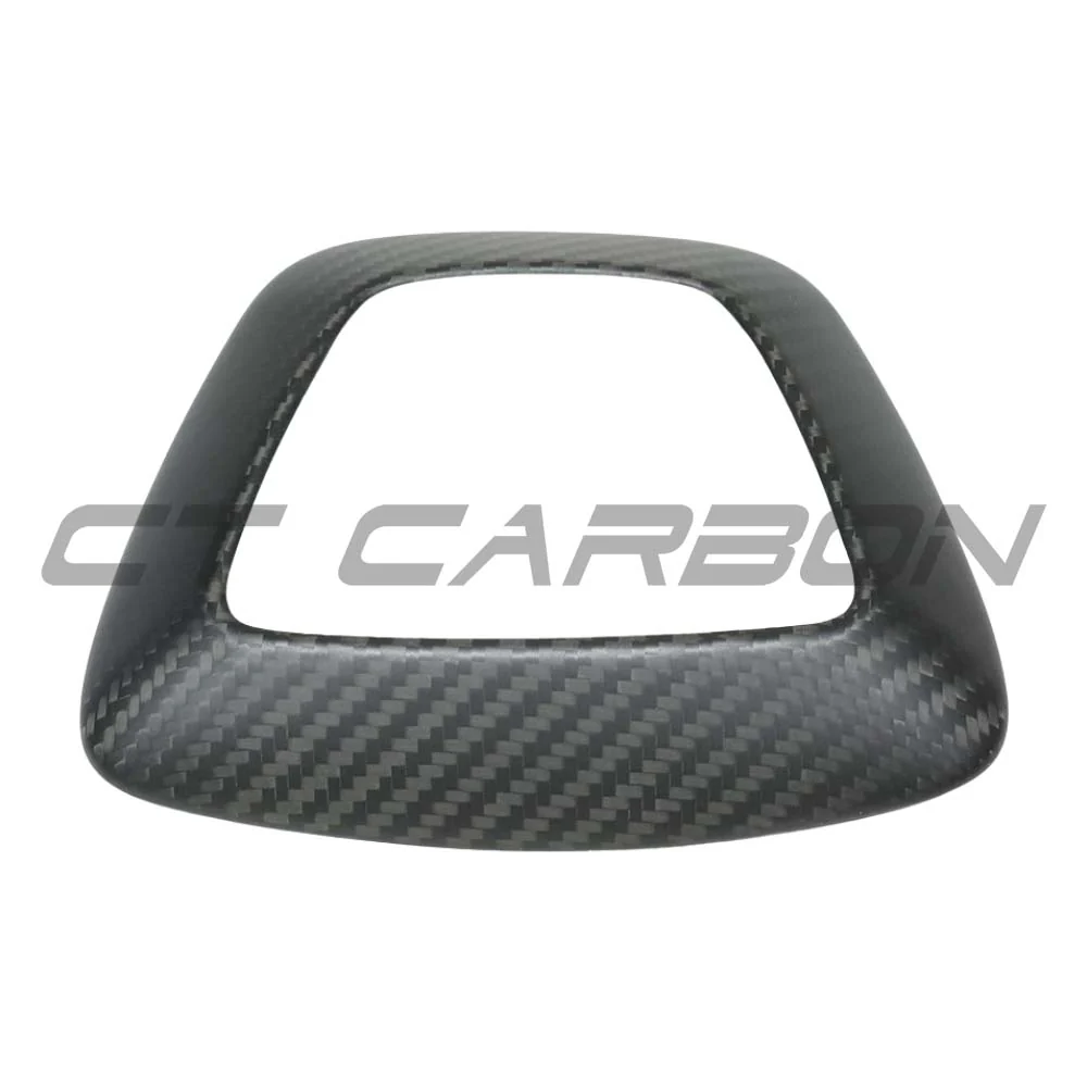TESLA MODEL Y 2025+ FACELIFT MATTE DRY CARBON FIBRE STEERING WHEEL AIRBAG COVER - V1