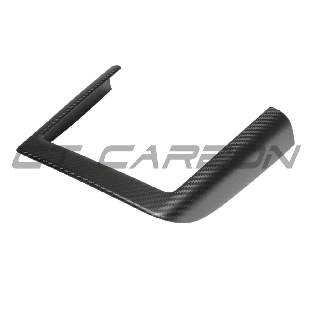 TESLA MODEL Y 2025+ FACELIFT MATTE DRY CARBON WIRELESS CHARGER FRAME COVER - V1