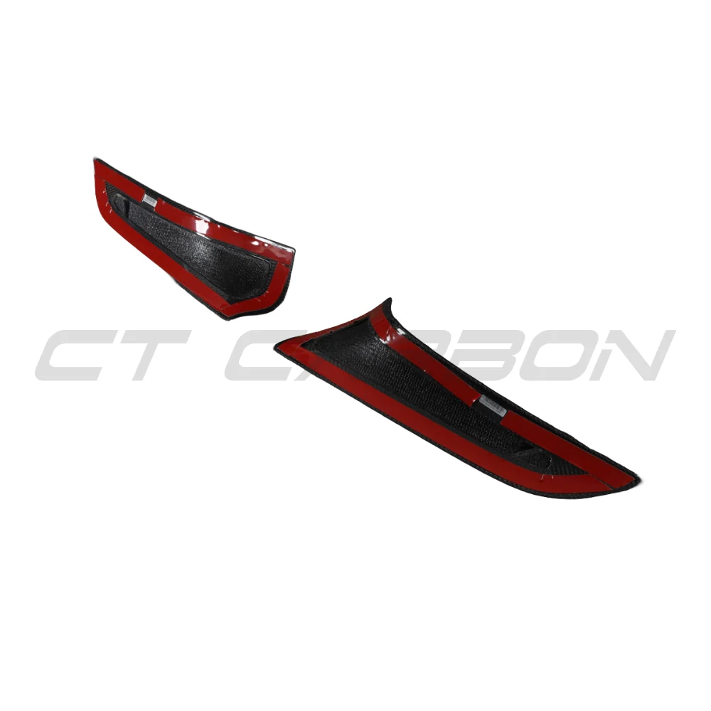 TOYOTA SUPRA 2019+ A90 CARBON FIBRE FRONT BUMPER VENT TRIM - V2
