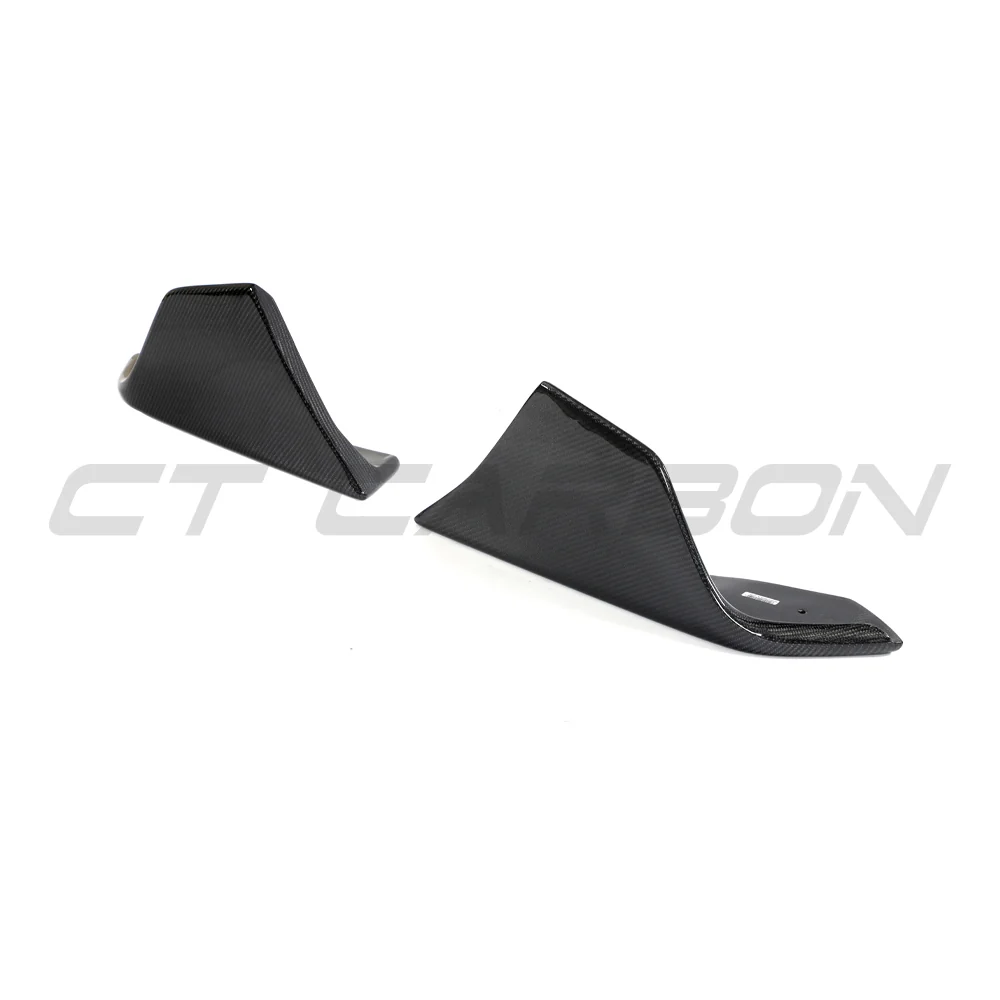 TOYOTA SUPRA 2019+ A90 CARBON FIBRE FRONT BUMPER CORNERS-Accessories-CT CARBON-CT Carbon - High-quality carbon fiber and gloss black aerodynamic parts for premium sports and luxury vehicles.