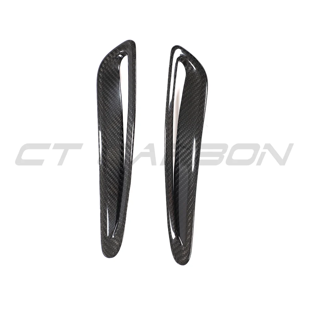 TOYOTA SUPRA 2019+ A90 CARBON FIBRE HOOD/BONNET TRIM-Accessories-CT CARBON-CT Carbon - High-quality carbon fiber and gloss black aerodynamic parts for premium sports and luxury vehicles.