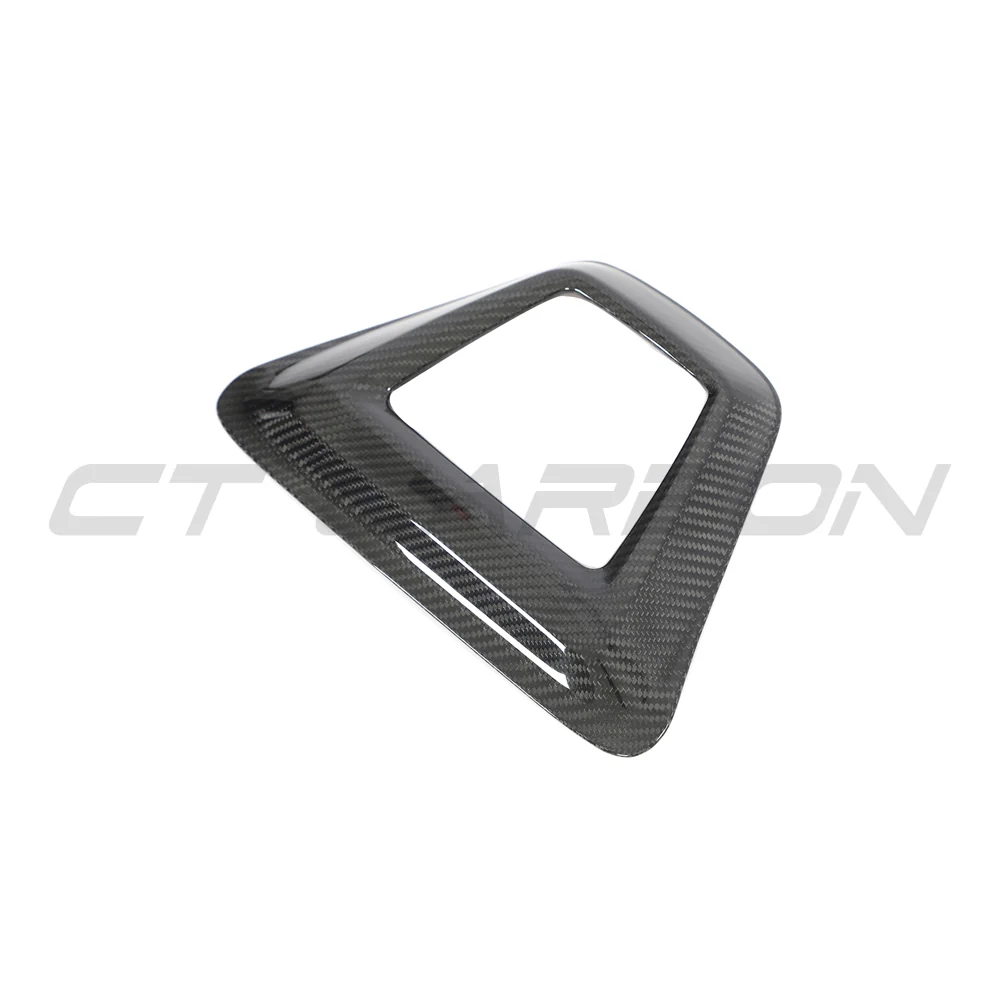 TOYOTA SUPRA 2019+ A90 CARBON FIBRE RAIN LIGHT COVER-Accessories-CT CARBON-CT Carbon - High-quality carbon fiber and gloss black aerodynamic parts for premium sports and luxury vehicles.