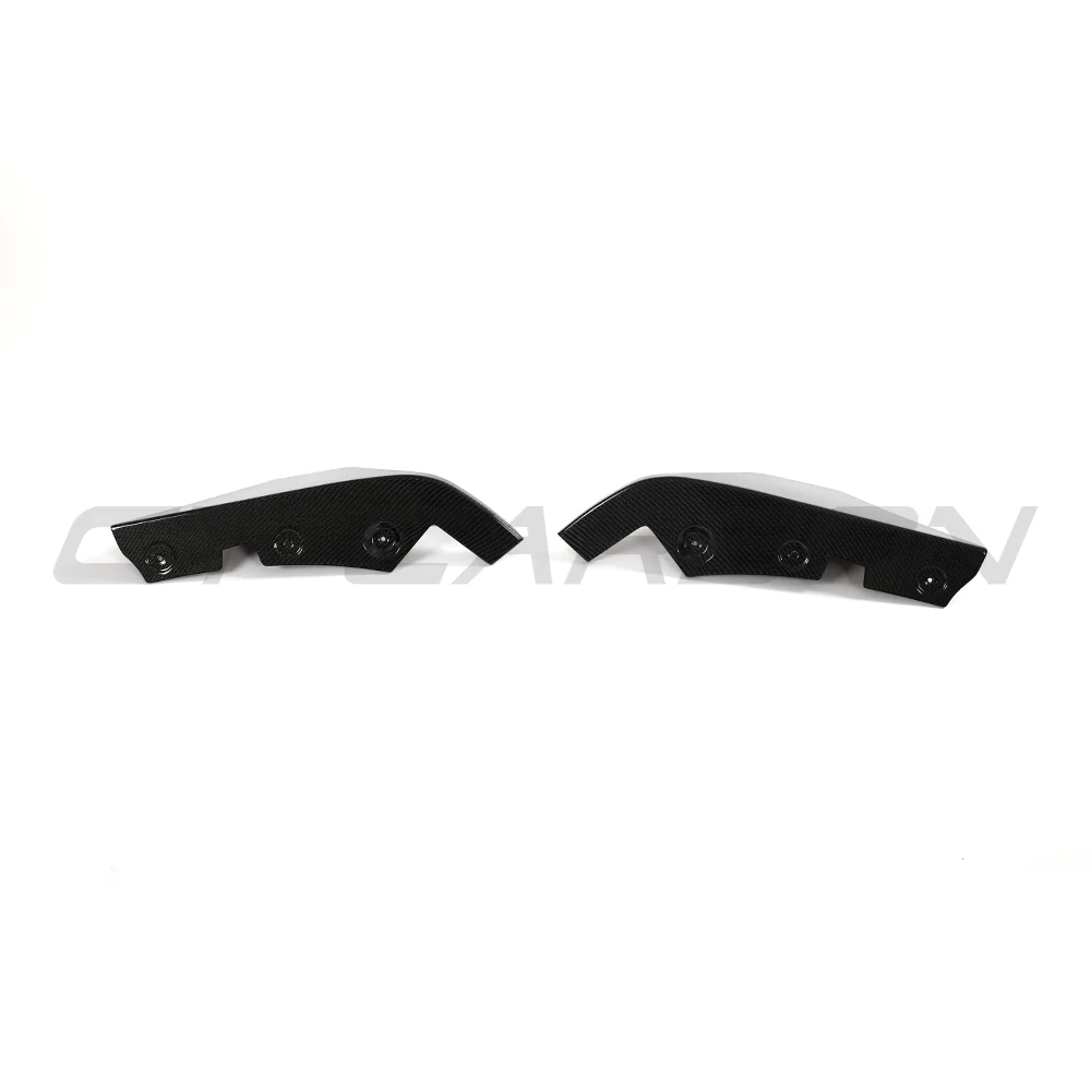 TOYOTA SUPRA 2019+ A90 CARBON FIBRE REAR BUMPER CORNERS-Accessories-CT CARBON-CT Carbon - High-quality carbon fiber and gloss black aerodynamic parts for premium sports and luxury vehicles.