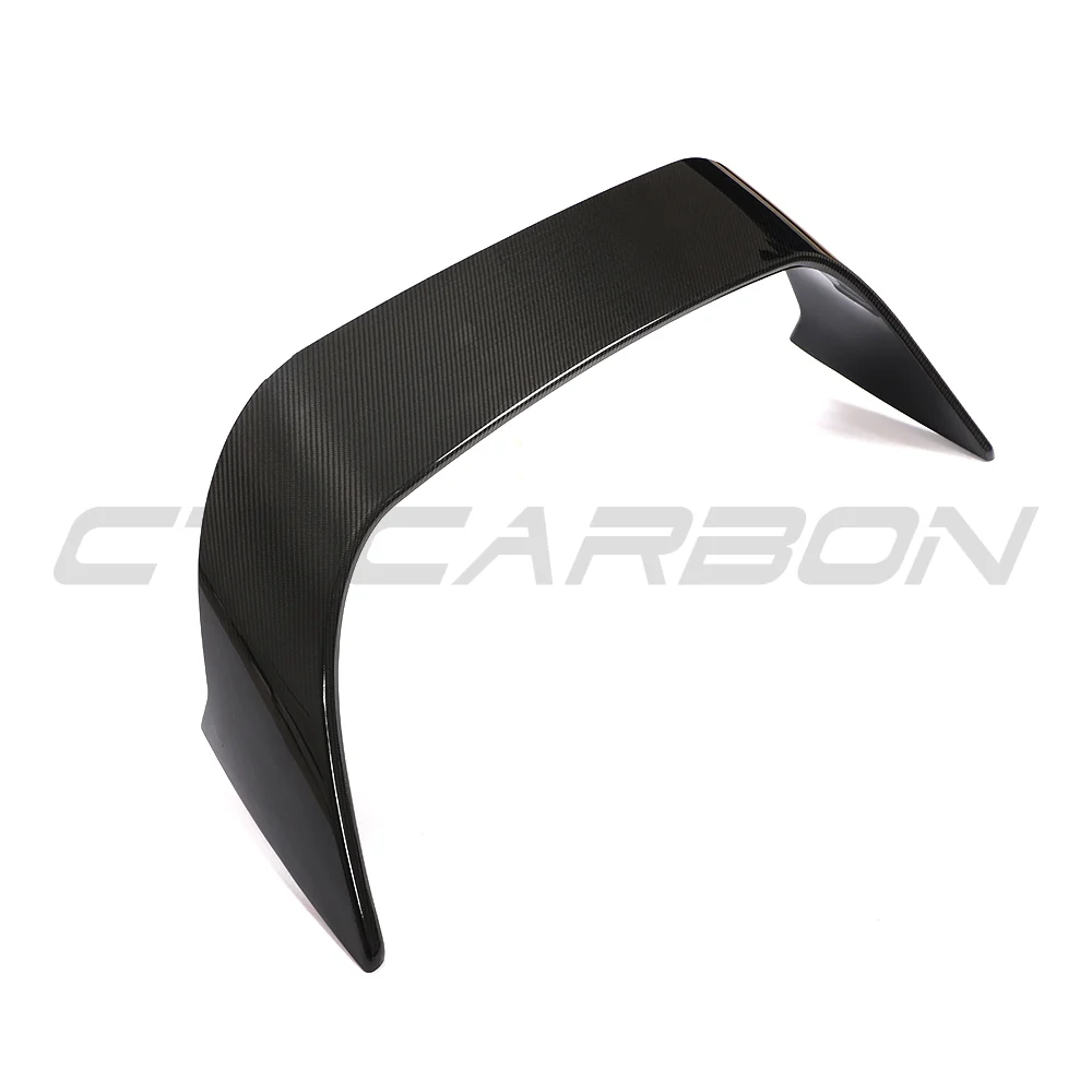 TOYOTA SUPRA 2019+ A90 CARBON FIBRE WING-Spoiler-CT CARBON-CT Carbon - High-quality carbon fiber and gloss black aerodynamic parts for premium sports and luxury vehicles.