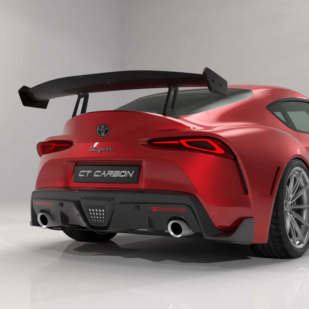 TOYOTA SUPRA A90 2019+ CARBON FIBRE SWAN NECK WING - CT DESIGN