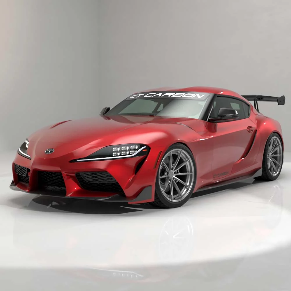 TOYOTA SUPRA A90 2019+ CARBON FIBRE SWAN NECK WING - CT DESIGN