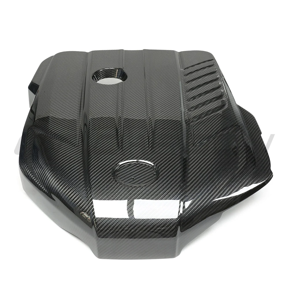 TOYOTA SUPRA A90 3.0T B58 CARBON FIBRE ENGINE COVER-Accessories-CT CARBON-CT Carbon - High-quality carbon fiber and gloss black aerodynamic parts for premium sports and luxury vehicles.
