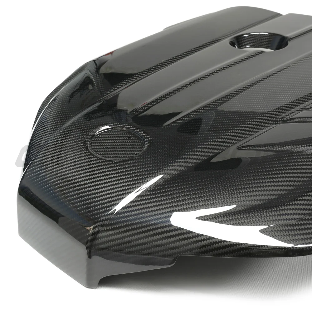 TOYOTA SUPRA A90 3.0T B58 CARBON FIBRE ENGINE COVER-Accessories-CT CARBON-CT Carbon - High-quality carbon fiber and gloss black aerodynamic parts for premium sports and luxury vehicles.