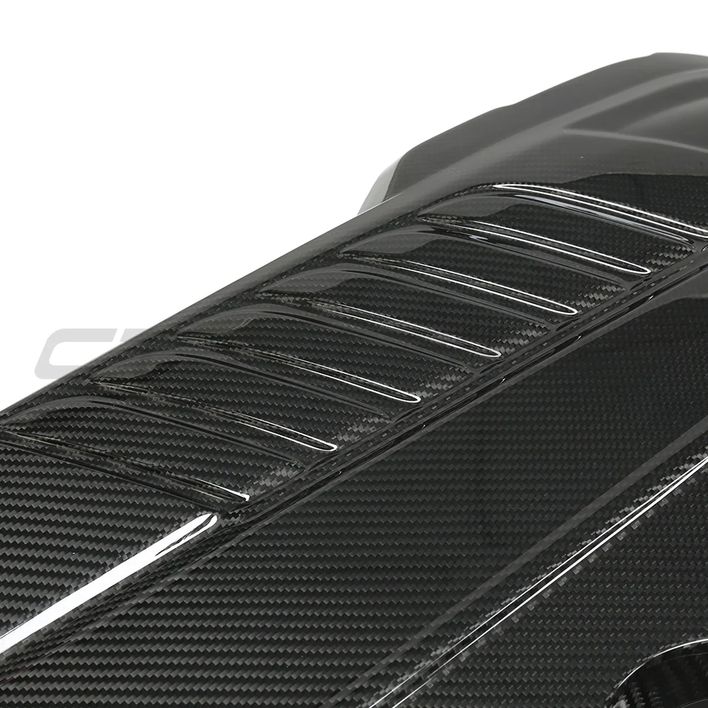 TOYOTA SUPRA A90 3.0T B58 CARBON FIBRE ENGINE COVER-Accessories-CT CARBON-CT Carbon - High-quality carbon fiber and gloss black aerodynamic parts for premium sports and luxury vehicles.