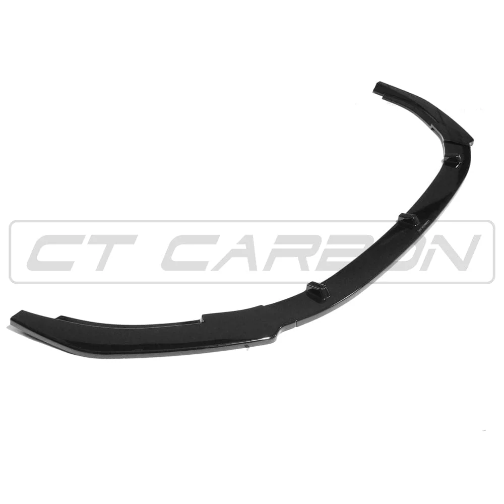 VOLKSWAGEN GOLF GTD/GTI MK6 2009-2013 GLOSS BLACK SPLITTER-Splitter-BLAK BY CT-CT Carbon - High-quality carbon fiber and gloss black aerodynamic parts for premium sports and luxury vehicles.