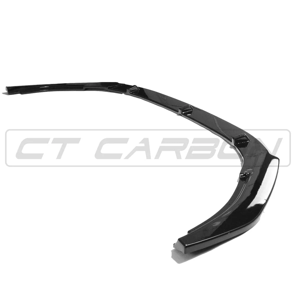 VOLKSWAGEN GOLF GTD/GTI MK6 2009-2013 GLOSS BLACK SPLITTER-Splitter-BLAK BY CT-CT Carbon - High-quality carbon fiber and gloss black aerodynamic parts for premium sports and luxury vehicles.