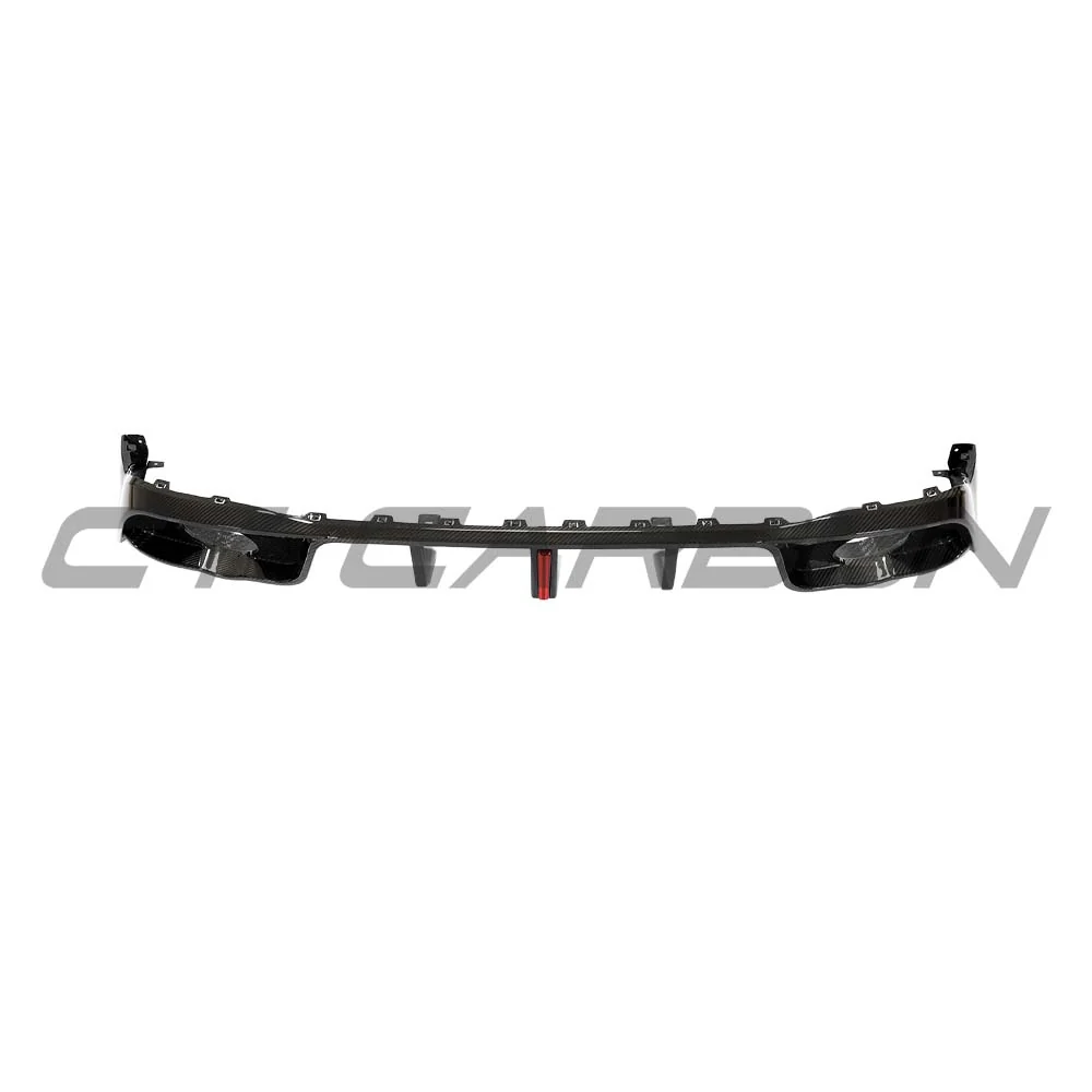 VOLKSWAGEN GOLF MK8/8.5 GTI/GTD 2021+ CARBON FIBRE DIFFUSER WITH LED