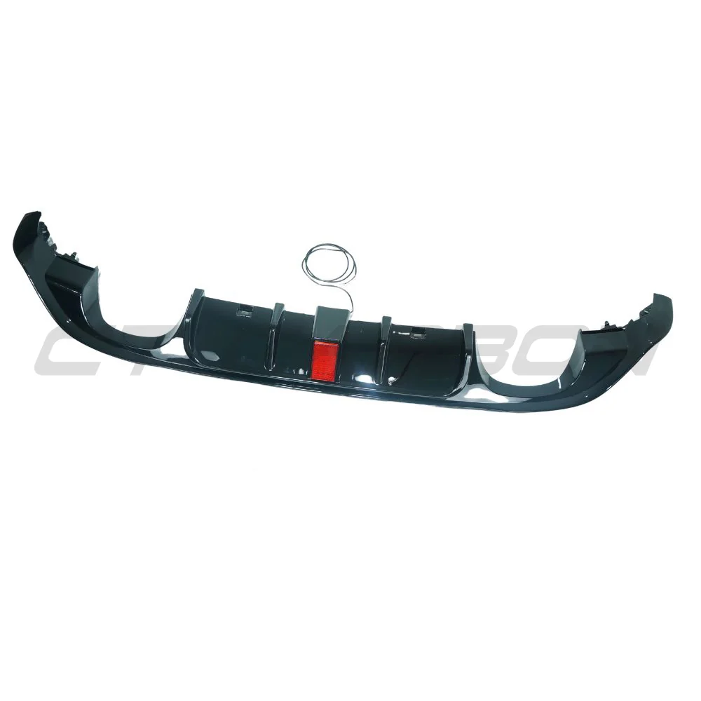 VOLKSWAGEN GOLF R MK7.5 2017-2020 GLOSS BLACK DIFFUSER WITH LED LIGHT