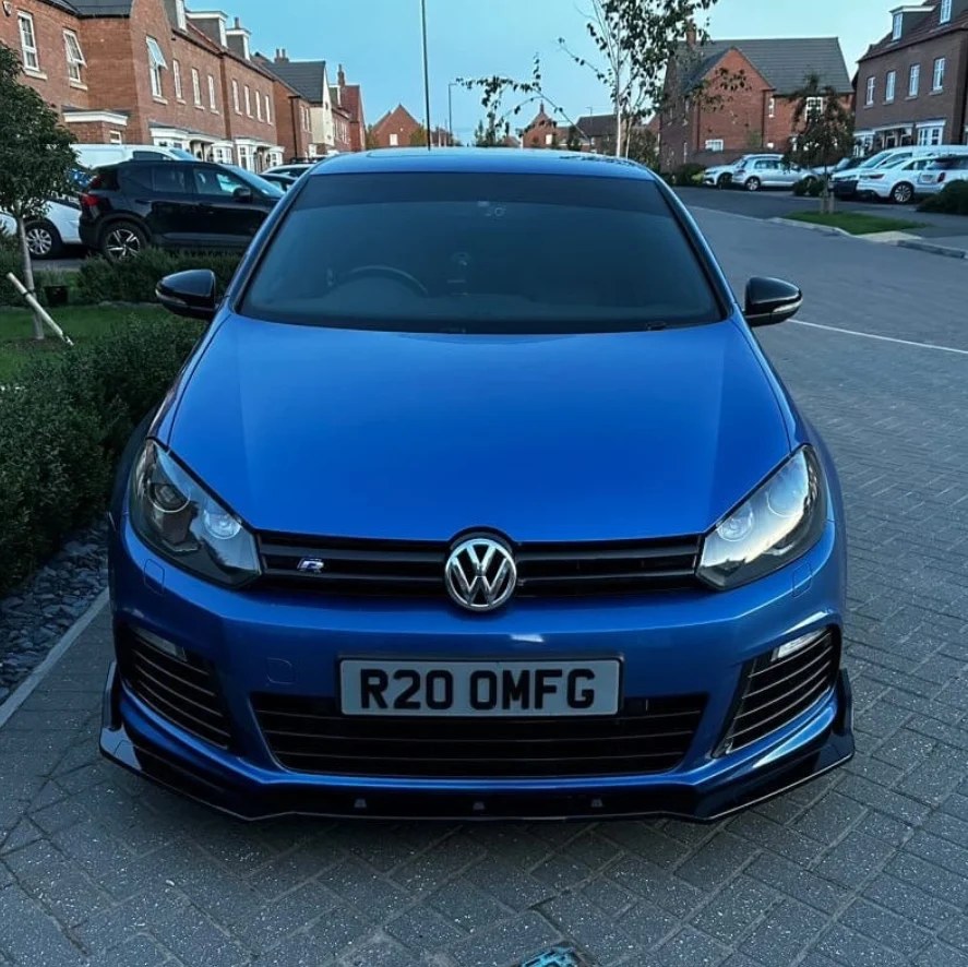 BLAK BY CT SPLITTER VOLKSWAGEN GOLF R20 MK6 2009-2013 GLOSS BLACK SPLITTER