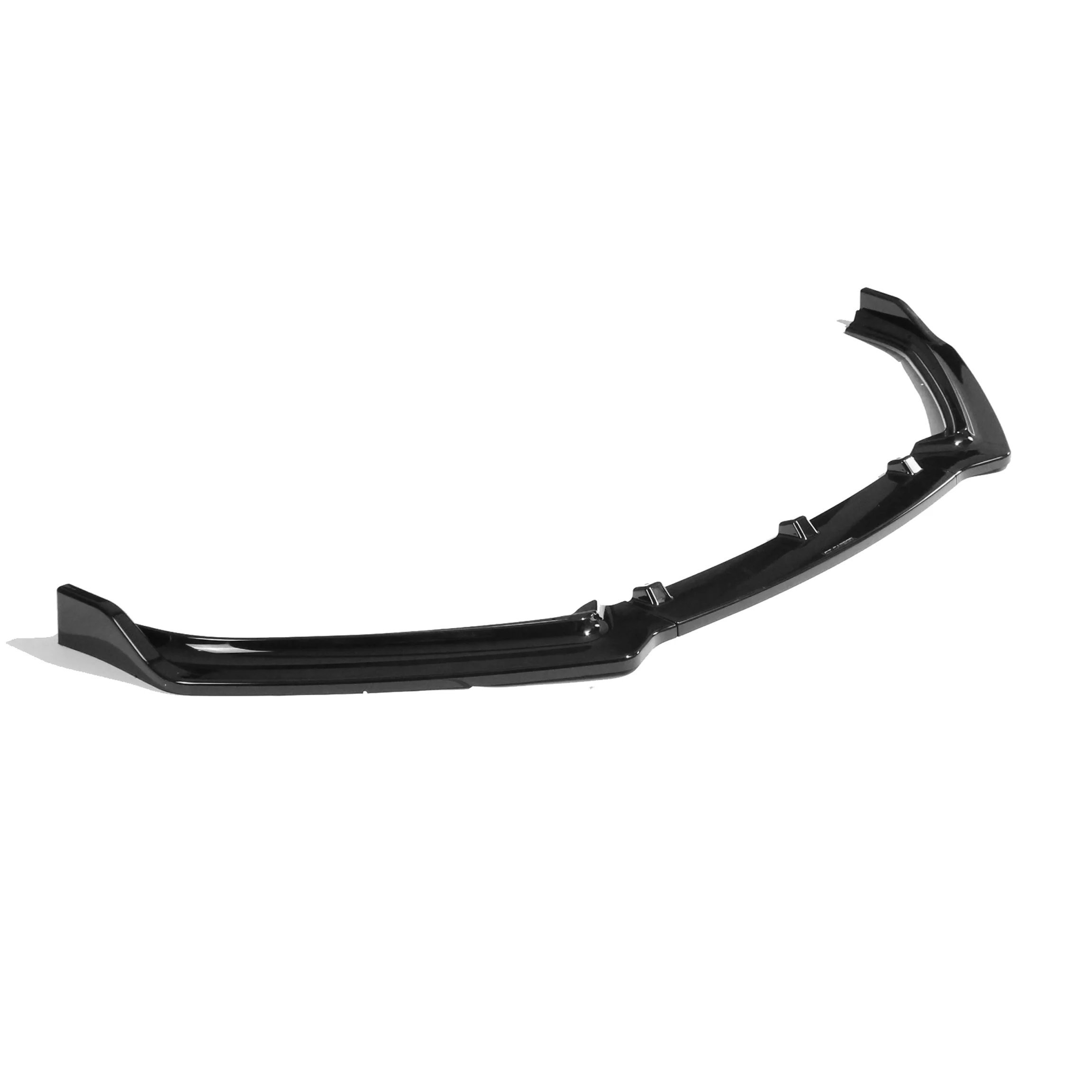 VOLKSWAGEN POLO MK5 2014-2017 GLOSS BLACK SPLITTER-Splitter-BLAK BY CT-CT Carbon - High-quality carbon fiber and gloss black aerodynamic parts for premium sports and luxury vehicles.