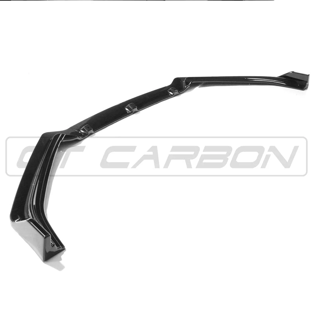 VOLKSWAGEN POLO MK5 2014-2017 GLOSS BLACK SPLITTER-Splitter-BLAK BY CT-CT Carbon - High-quality carbon fiber and gloss black aerodynamic parts for premium sports and luxury vehicles.
