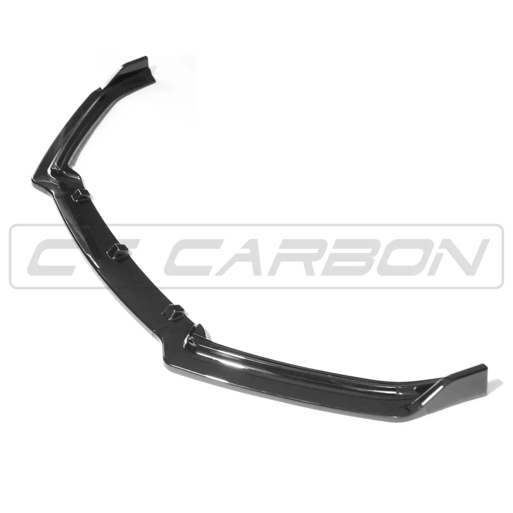 VOLKSWAGEN POLO MK5 2014-2017 GLOSS BLACK SPLITTER-Splitter-BLAK BY CT-CT Carbon - High-quality carbon fiber and gloss black aerodynamic parts for premium sports and luxury vehicles.