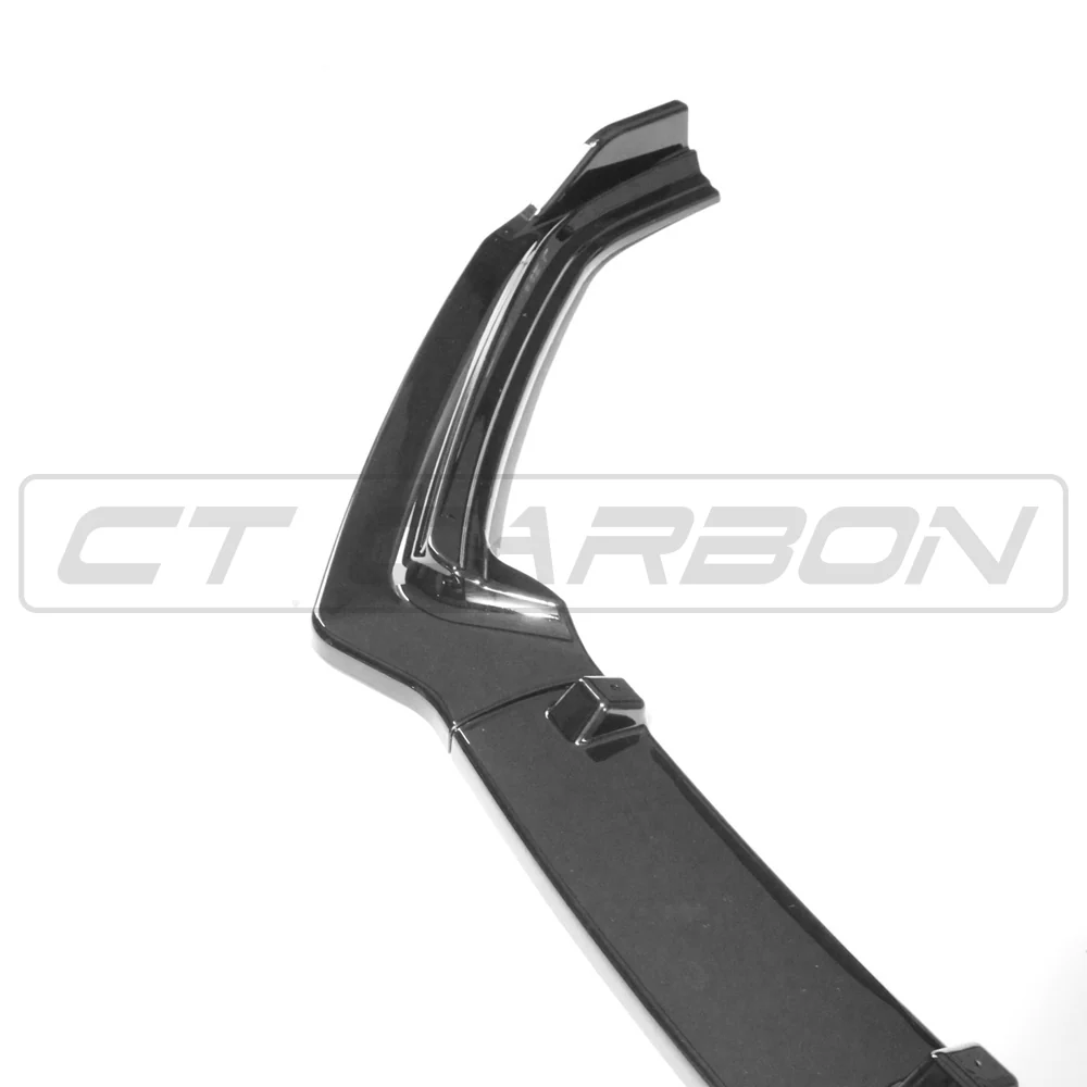 VOLKSWAGEN POLO MK5 2014-2017 GLOSS BLACK SPLITTER-Splitter-BLAK BY CT-CT Carbon - High-quality carbon fiber and gloss black aerodynamic parts for premium sports and luxury vehicles.