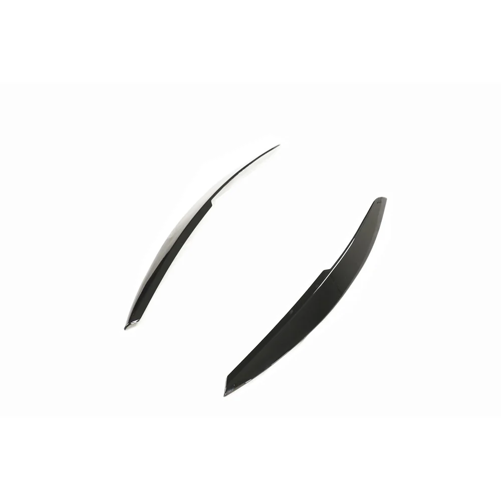 VOLKSWAGEN POLO MK5 GLOSS BLACK HEADLIGHT EYEBROWS-Accessories-BLAK BY CT-CT Carbon - High-quality carbon fiber and gloss black aerodynamic parts for premium sports and luxury vehicles.