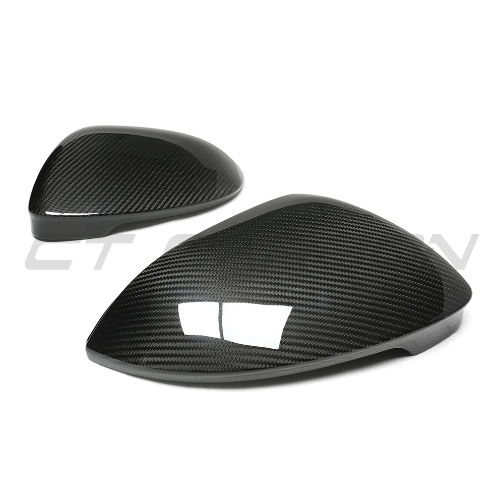 VW GOLF MK8 CARBON FIBRE MIRRORS - WITHOUT LANE ASSIST-Mirrors-CT CARBON-CT Carbon - High-quality carbon fiber and gloss black aerodynamic parts for premium sports and luxury vehicles.