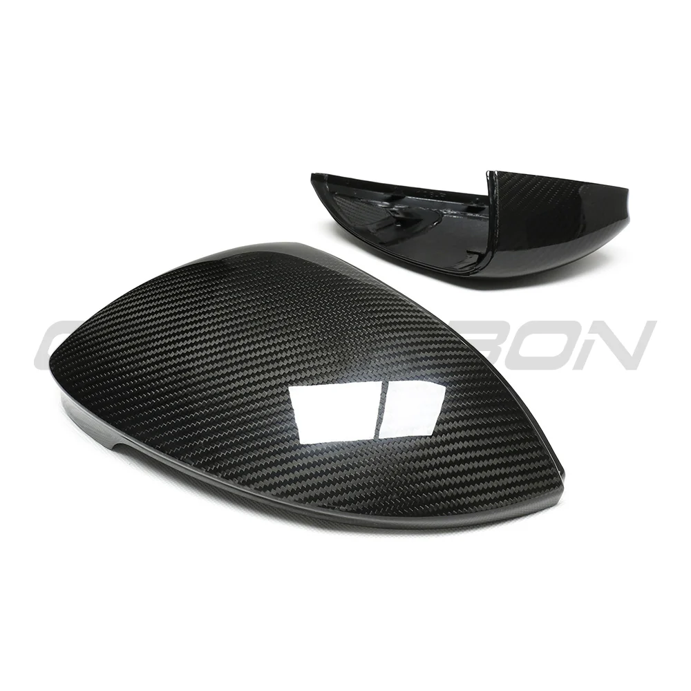 VW GOLF MK8 CARBON FIBRE MIRRORS - WITHOUT LANE ASSIST-Mirrors-CT CARBON-CT Carbon - High-quality carbon fiber and gloss black aerodynamic parts for premium sports and luxury vehicles.