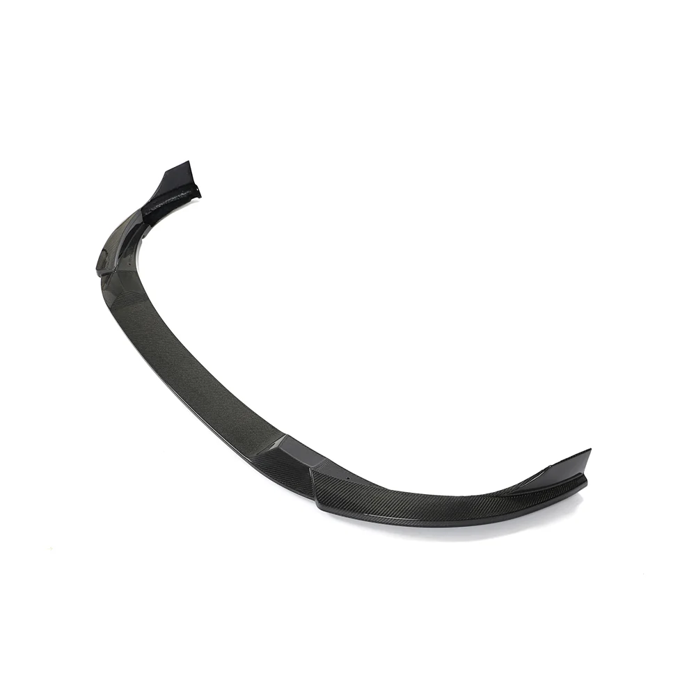 VW GOLF MK8 GTI CARBON FIBRE FRONT SPLITTER-Splitter-CT CARBON-CT Carbon - High-quality carbon fiber and gloss black aerodynamic parts for premium sports and luxury vehicles.