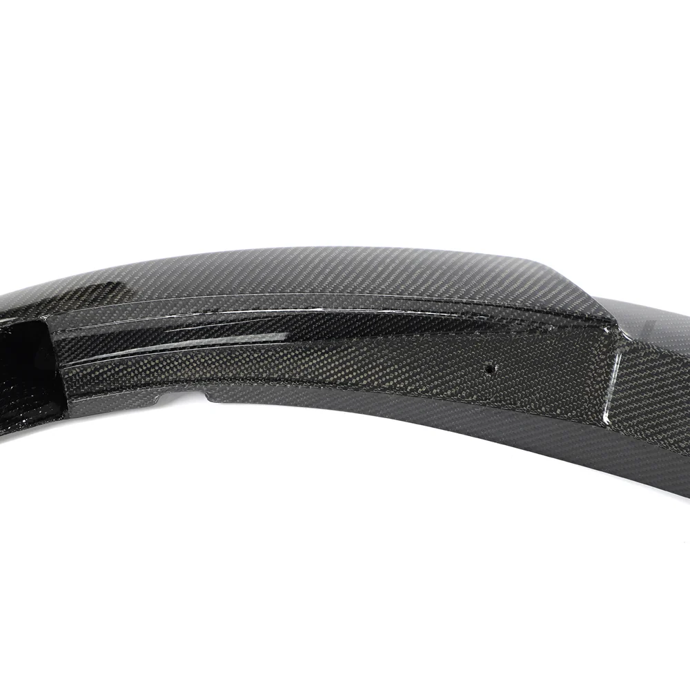 VW GOLF MK8 GTI CARBON FIBRE FRONT SPLITTER-Splitter-CT CARBON-CT Carbon - High-quality carbon fiber and gloss black aerodynamic parts for premium sports and luxury vehicles.