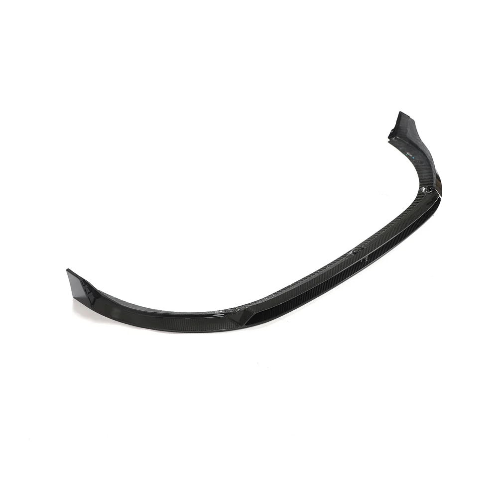VW GOLF MK8 GTI CARBON FIBRE FRONT SPLITTER - V2-Splitter-CT CARBON-CT Carbon - High-quality carbon fiber and gloss black aerodynamic parts for premium sports and luxury vehicles.