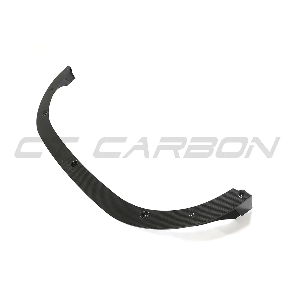 VW GOLF MK8 GTI CARBON FIBRE FRONT SPLITTER - V2-Splitter-CT CARBON-CT Carbon - High-quality carbon fiber and gloss black aerodynamic parts for premium sports and luxury vehicles.