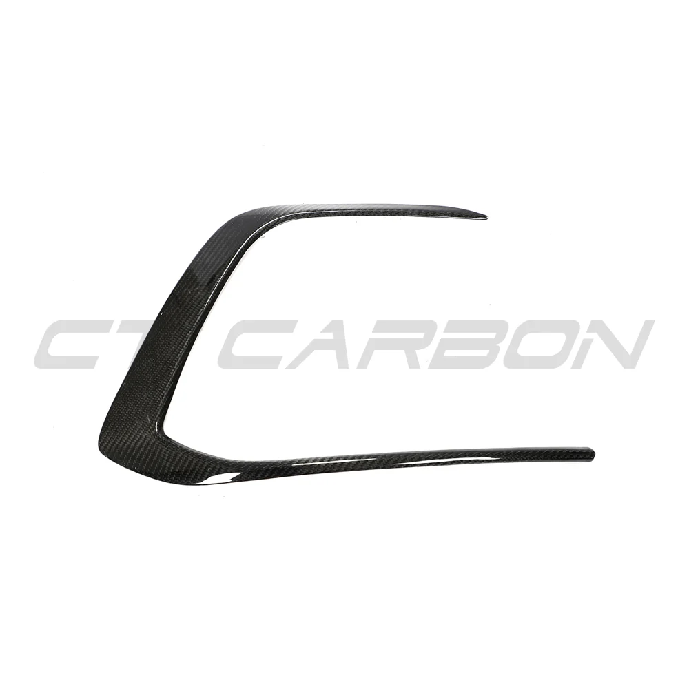 VW GOLF MK8 GTI CARBON FIBRE FRONT TRIM-Accessories-CT CARBON-CT Carbon - High-quality carbon fiber and gloss black aerodynamic parts for premium sports and luxury vehicles.