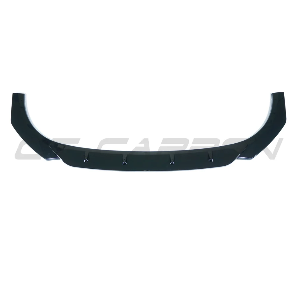 VW GOLF MK8 GTI/GTD GLOSS BLACK SPLITTER - BLAK BY CT CARBON-Splitter-BLAK BY CT-CT Carbon - High-quality carbon fiber and gloss black aerodynamic parts for premium sports and luxury vehicles.