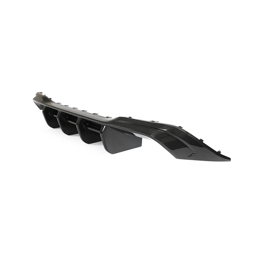 VW GOLF MK8 R CARBON FIBRE DIFFUSER - CT DESIGN-Diffuser-CT CARBON-CT Carbon - High-quality carbon fiber and gloss black aerodynamic parts for premium sports and luxury vehicles.