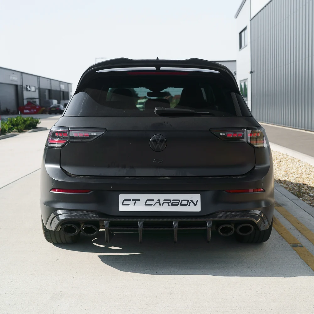 VW GOLF MK8/MK8.5 R/CS 2020+ CARBON FIBRE DIFFUSER - CT DESIGN