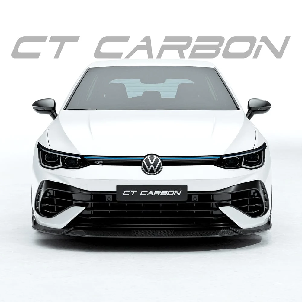 CT CARBON Spoiler VW GOLF MK8 R CARBON FIBRE SPLITTER - CT DESIGN